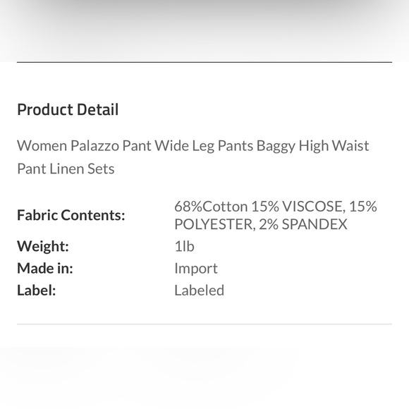 Women’s Khaki Colored Wide Leg Palazzo Pants with Smocked Slimming Waist, size L - Picture 2 of 6